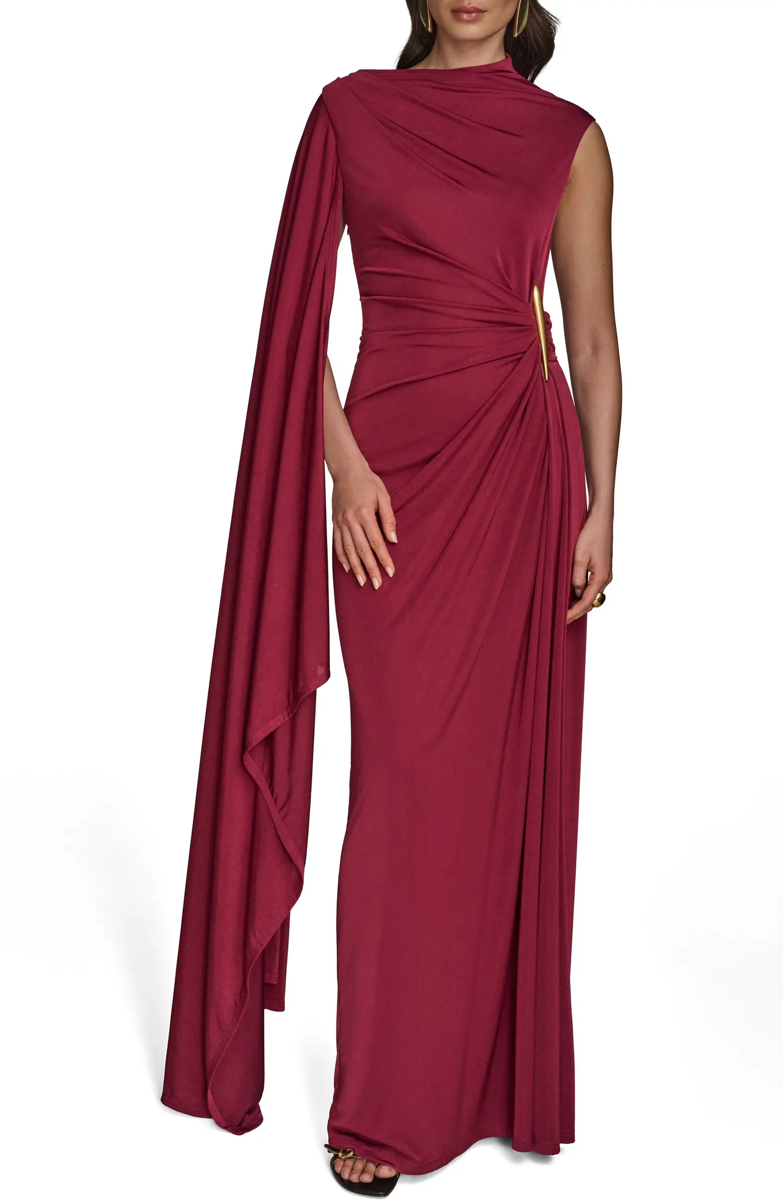 Ruched Drape Gown | Nordstrom