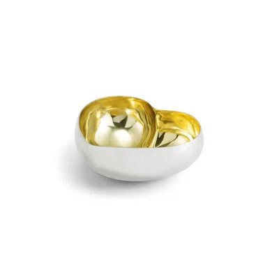 Heart Double Dish Silver/Gold | Wayfair North America