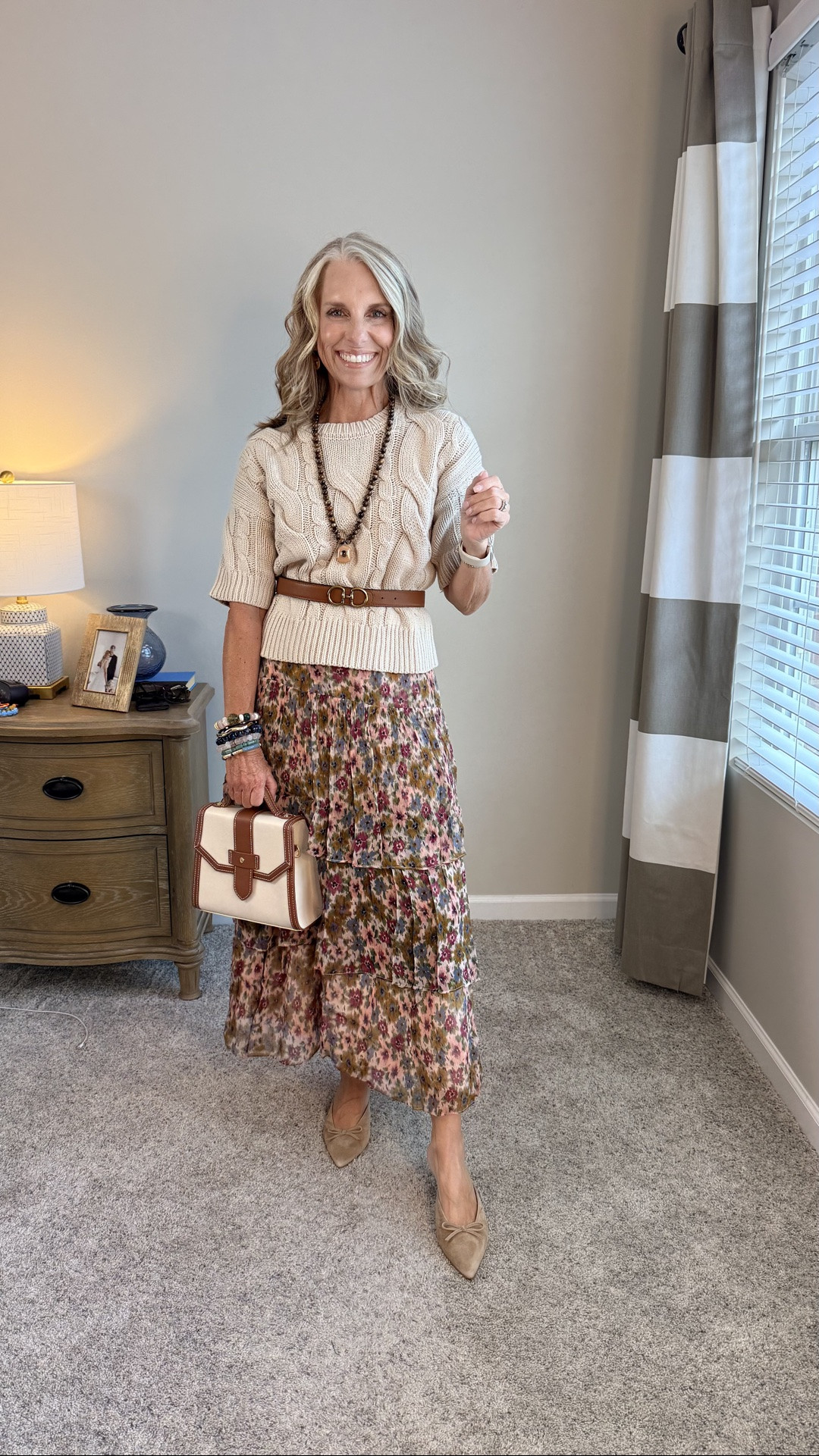 Just figuring it out as I go. This print is almost sold out in the skirt, but there’s another pretty option in stock with great fall feels. Wearing 4 skirt and XS sweater and jacket. 
@Boden (US) @Splendid @Spartina 449

#LTKgrwm #LTKOver40 #LTKootd
