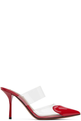 Escarpins rouges à appliqué graphique | SSENSE