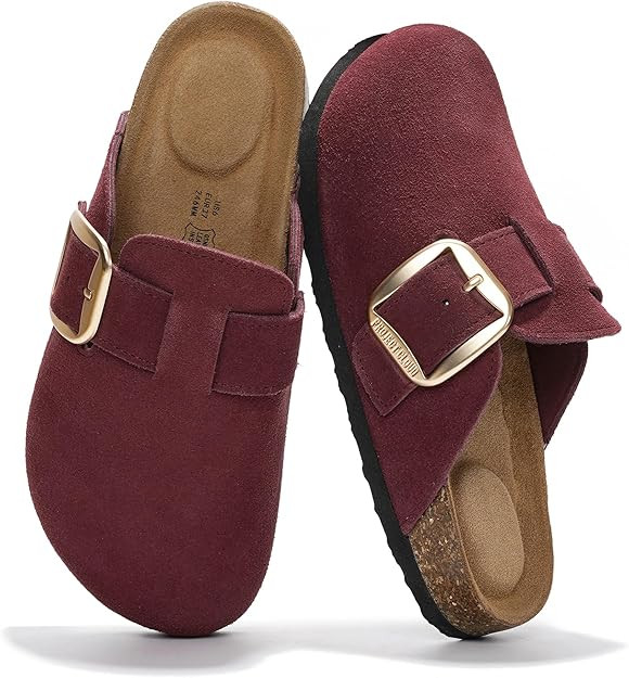 Project Cloud 100% Genuine Leather Clogs for Women Shoes - Memory Foam Insole, Non-Slip & Natural... | Amazon (US)