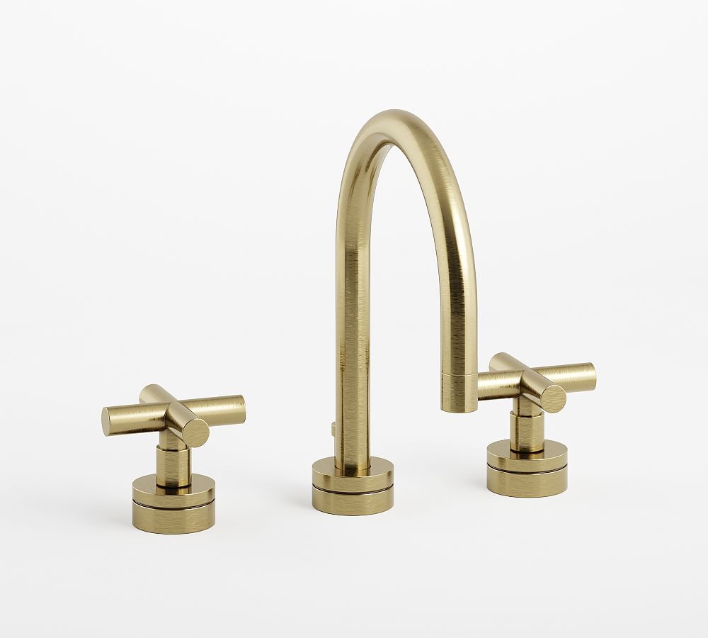 Hewitt Cross Handle Widespread Bathroom Sink Faucet | Pottery Barn (US)