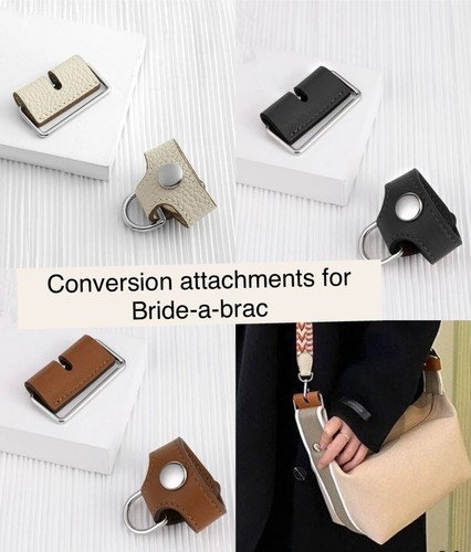 Bag Strap ATTACHMENTS ONLY convert crossbody for Hermes bride-a-brac toiletry | eBay AU