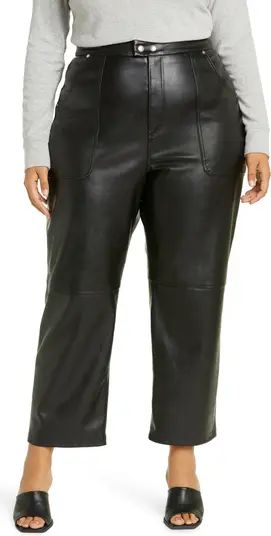 Faux Leather Crop Pants | Nordstrom