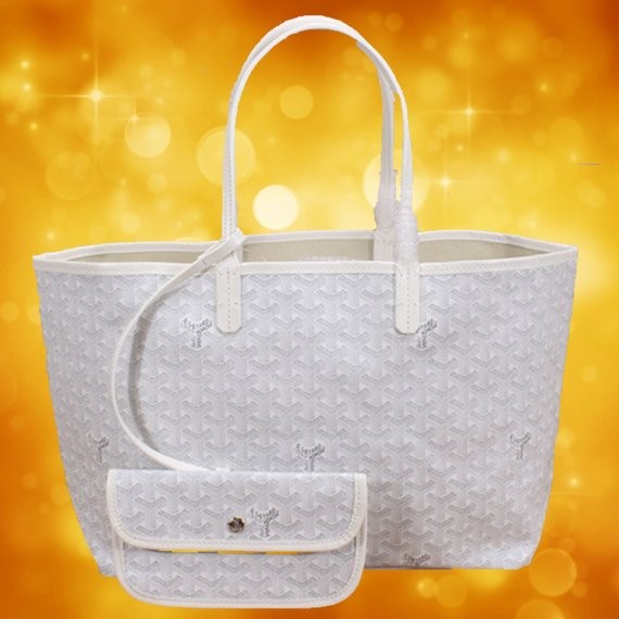 Goyard White CUSTOM Saint Sulpice Tote Bag Brand New | Etsy (US)