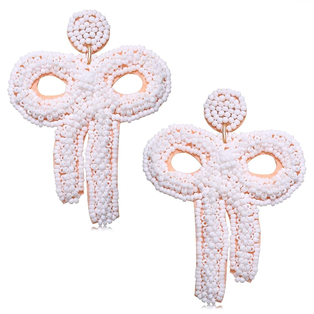 Wedding Valentine Day Rhinestone Bride Earrings for Women, Hypoallergenic BRIDE Letter Bridesmaid... | Amazon (US)