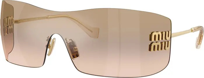 144mm Oversize Shield Sunglasses | Nordstrom