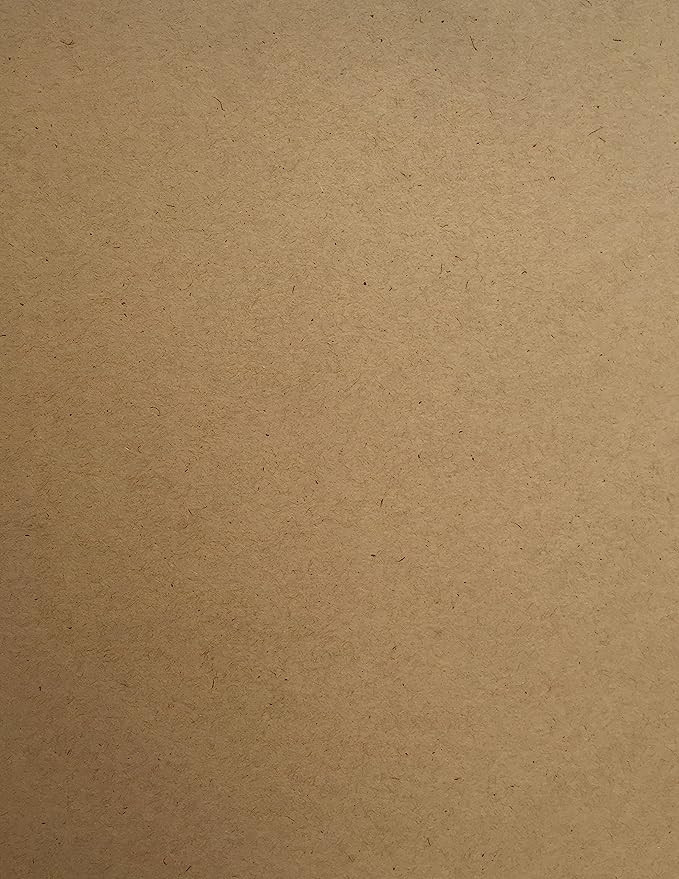 Brown Kraft 100% Recycled Cardstock - 8.5 X 11 inch - Premium 100 LB. Heavyweight cover - 25 Shee... | Amazon (US)