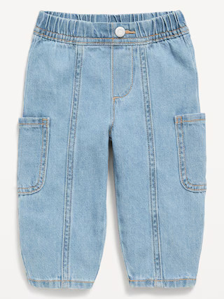Baggy Barrel-Leg Cargo Jeans for Baby | Old Navy (US)