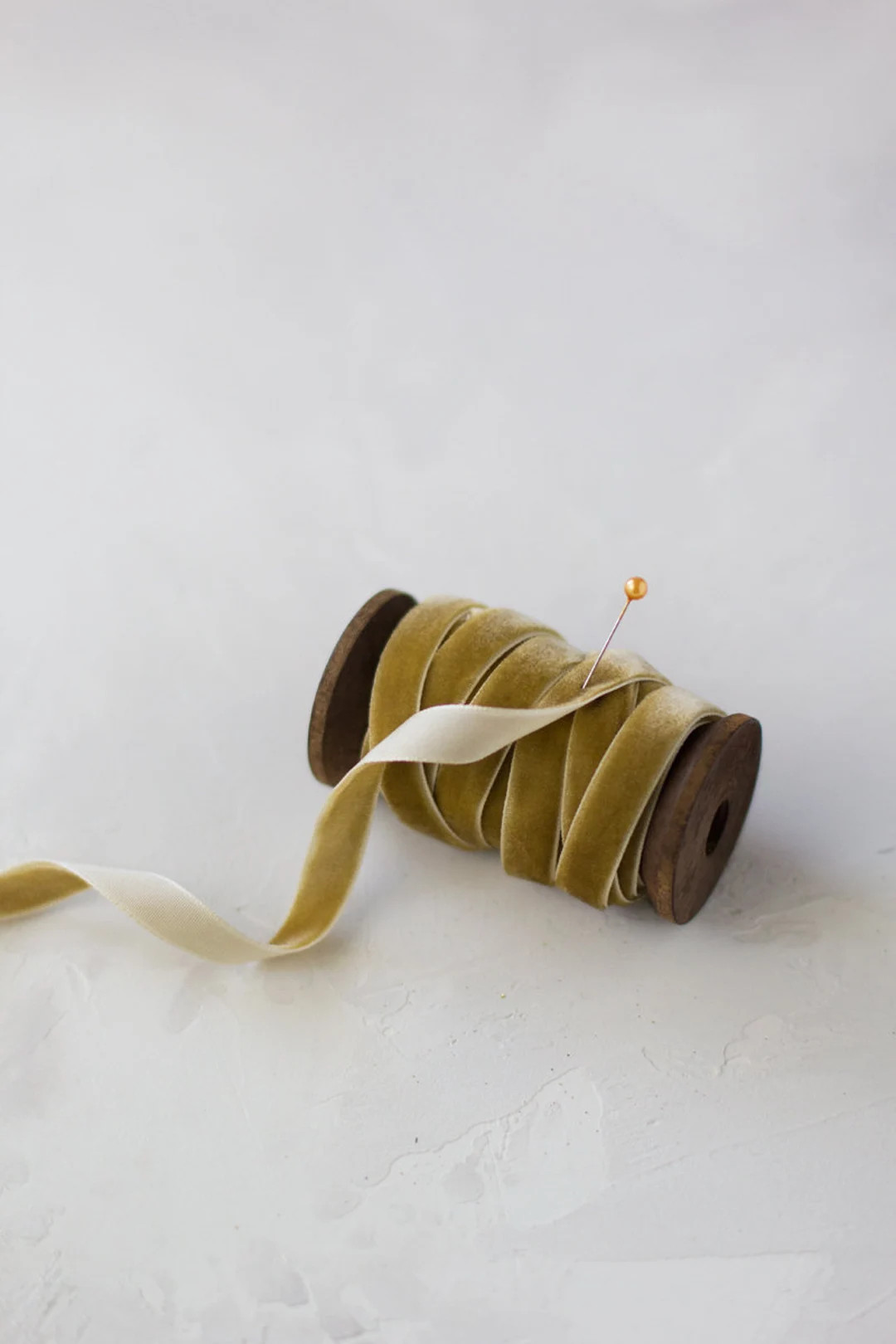 Aged Mustard Gold Velvet Ribbon 1/8 1/4 3/8 5/8 - Etsy | Etsy (US)