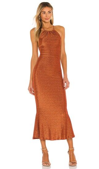Greta Dress in Copper | Revolve Clothing (Global)