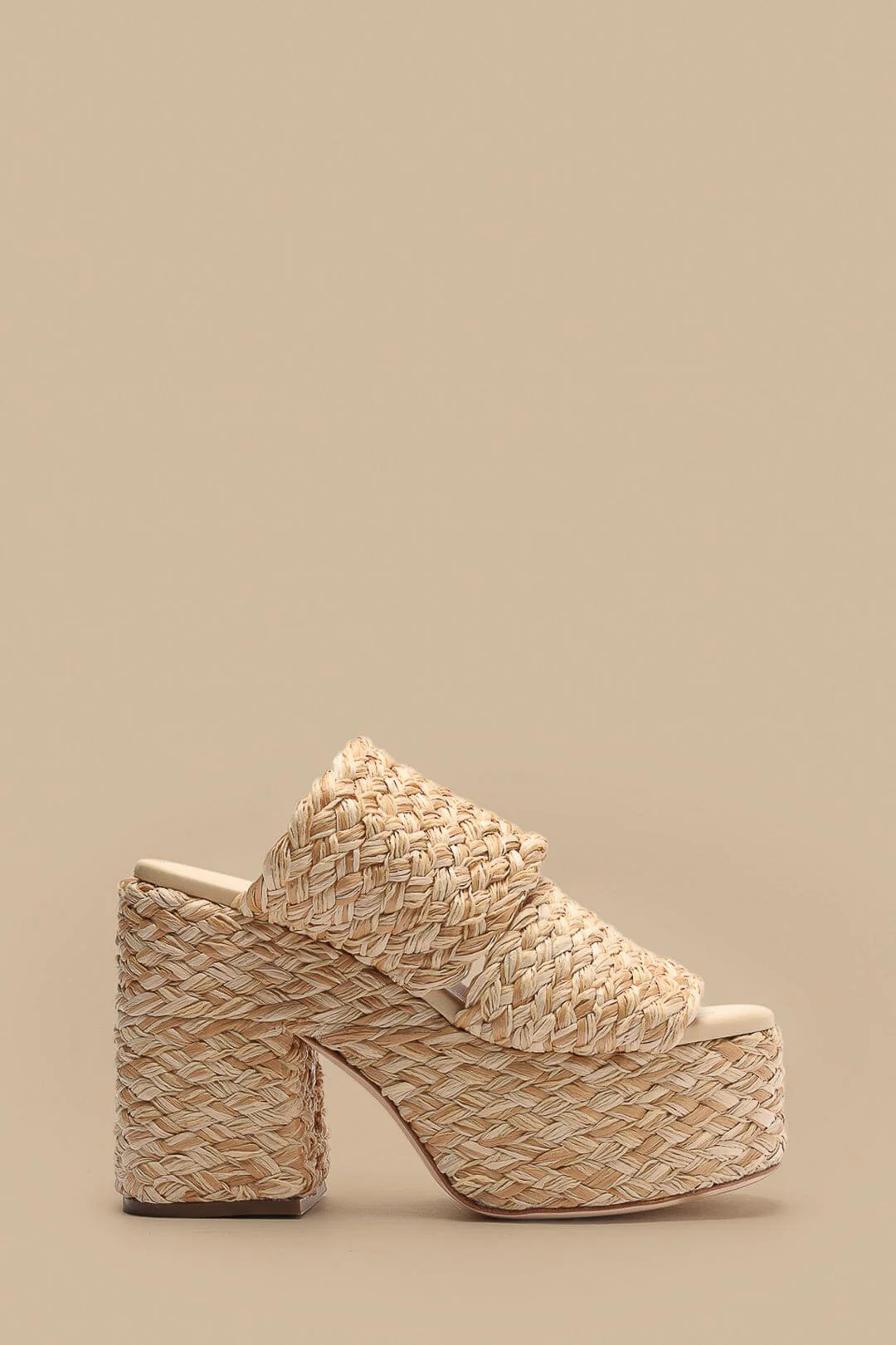 Natural Braided Raffia Platform Sandal | FarmRio (US)