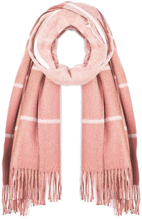 Beautiful Nomad Pashmina Shawl Wrap Scarf in Solid and Plaid Pattern | Amazon (US)