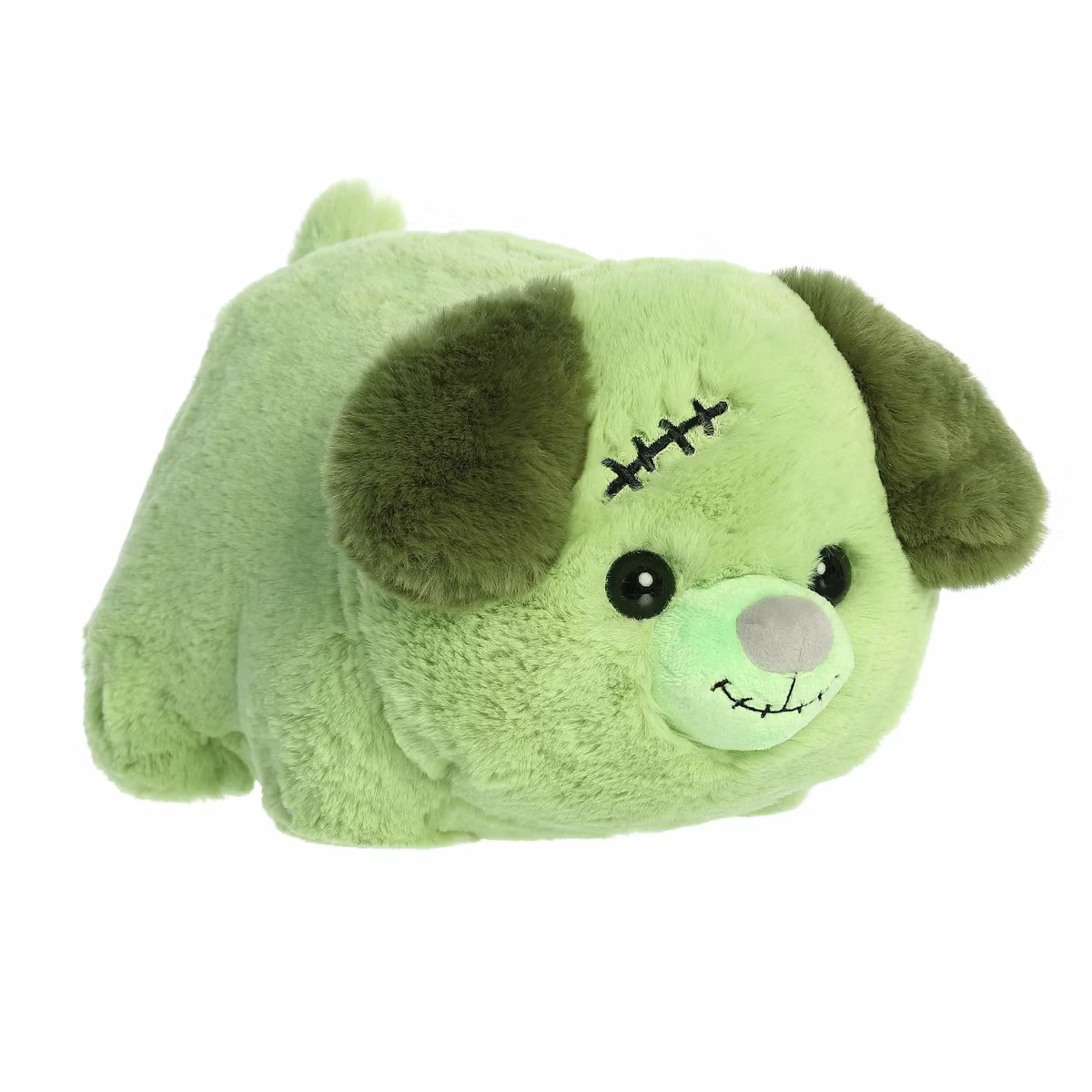 Aurora Medium Zach Zombie Dog Spudsters Spooky Stuffed Animal Green 11" | Target