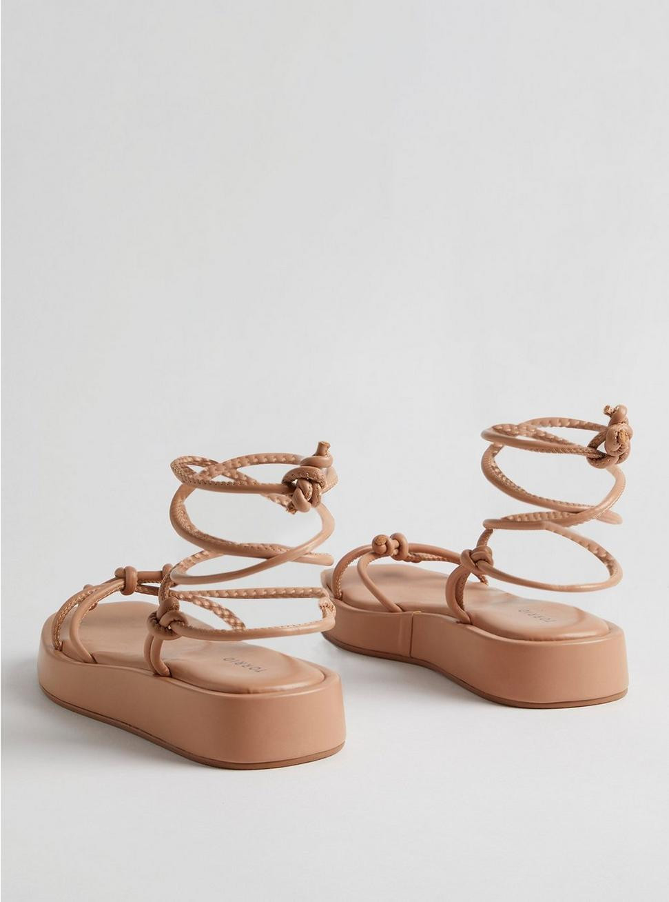 Tie Ankle Strappy Flatform Sandal (WW) | Torrid (US & Canada)