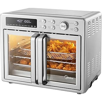 Midea Toaster Oven, 26.4 QT, Stainless Steel, Extra Large, Air Fryer Combo, 25% Faster Cooking, 9... | Amazon (US)