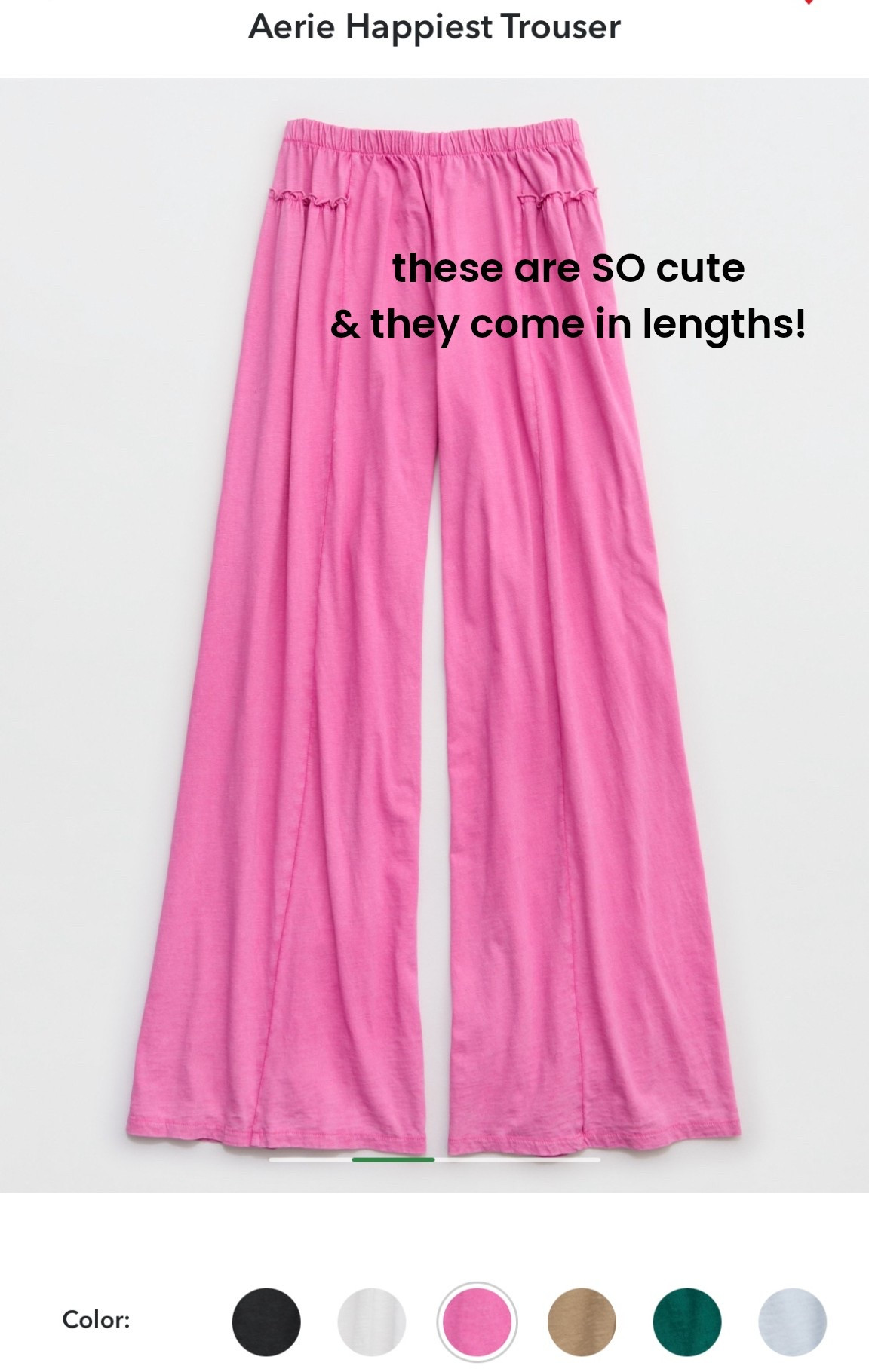 @aerie happiest trouser


#LTKxAerie