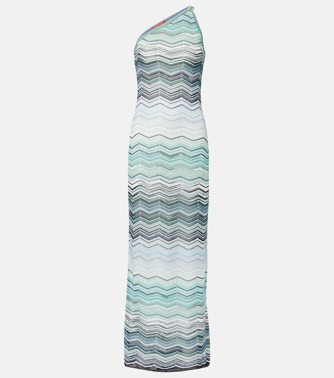 Zig Zag one-shoulder lamé maxi dress | Mytheresa (US/CA)