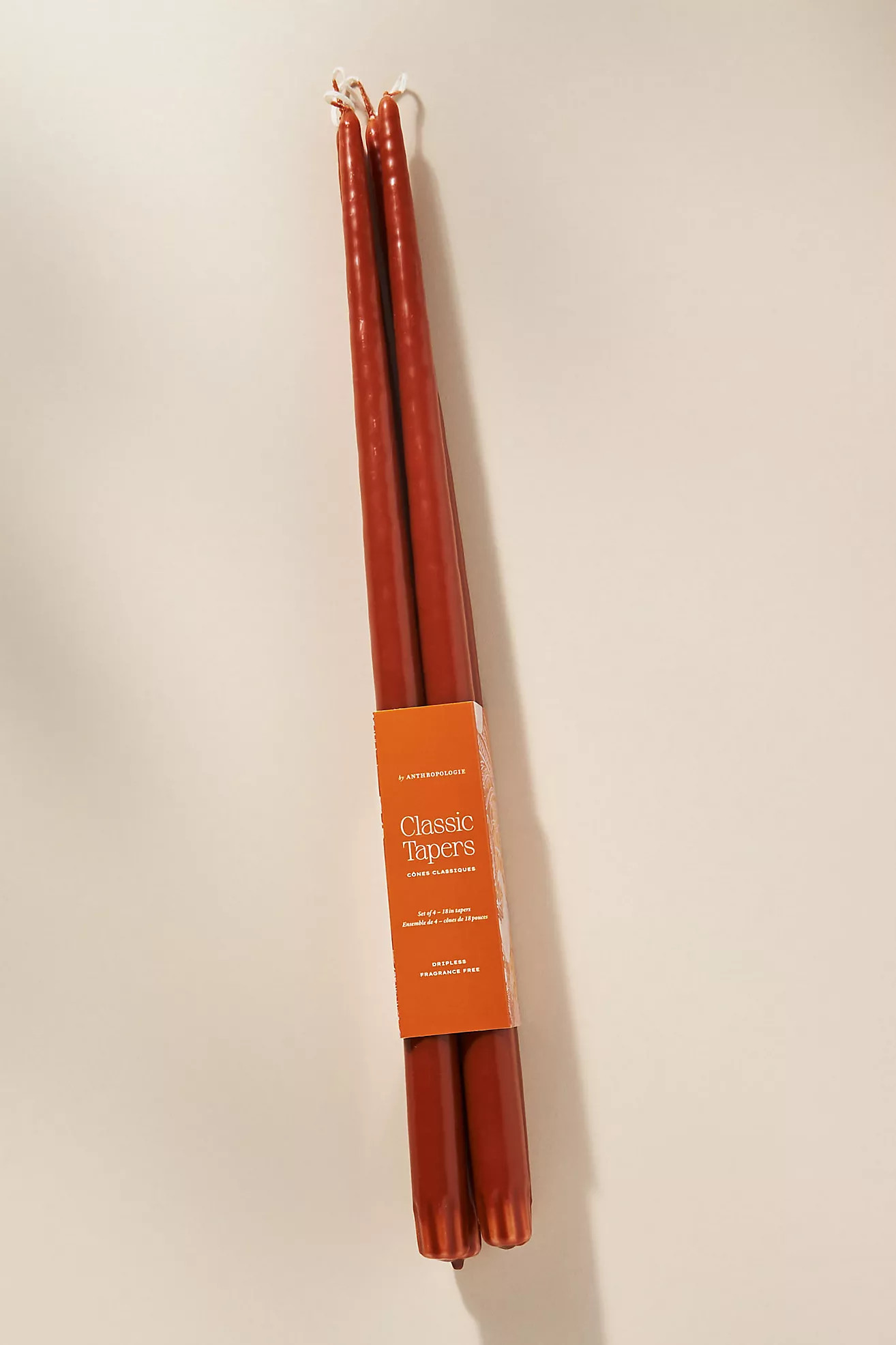 18" Classic Taper Candles, Set of 4 | Anthropologie (US)