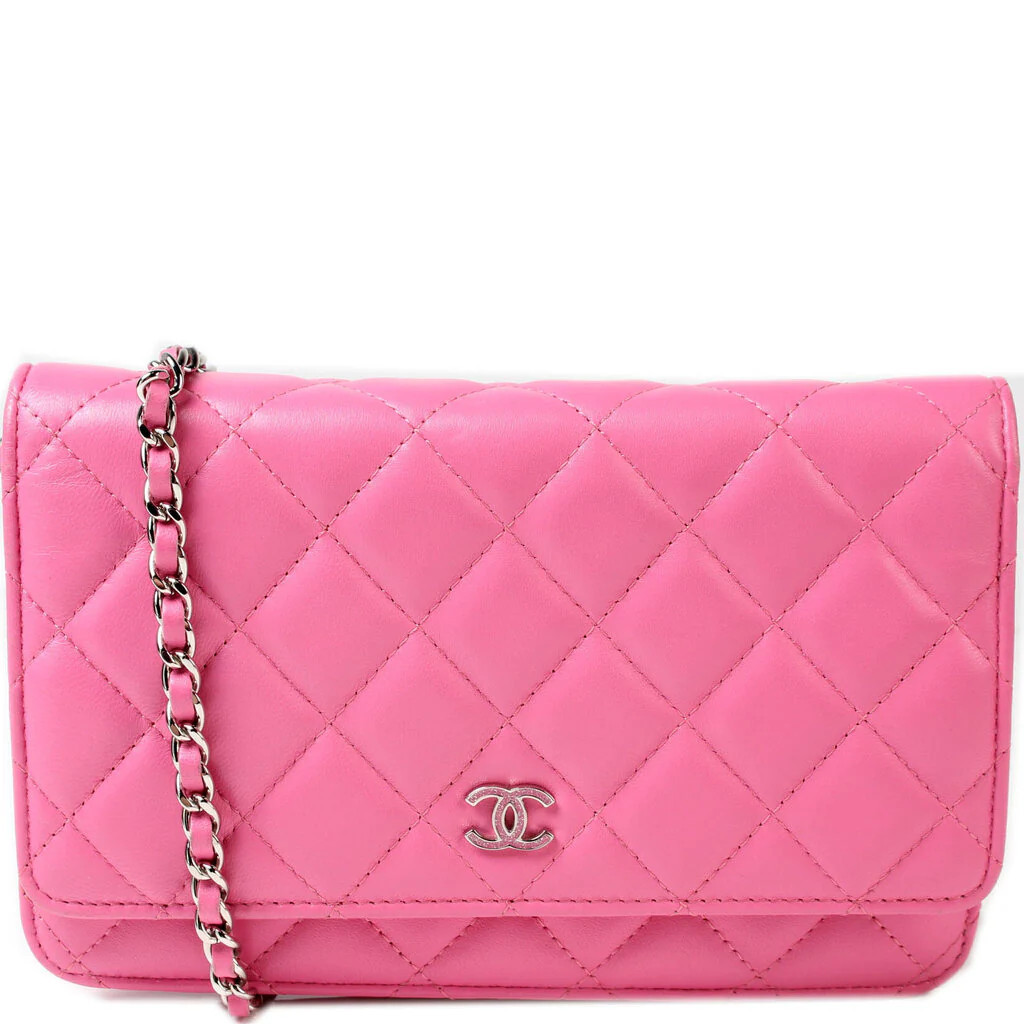 WOC Classic Quilted Lambskin | Keeks Designer Handbags