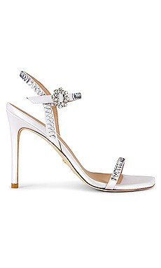 Stuart Weitzman Gemcut 100 Sandal in White from Revolve.com | Revolve Clothing (Global)