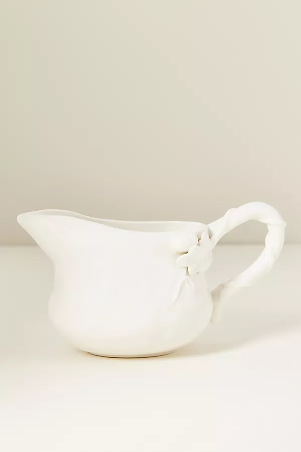 Oak Leaf Stoneware Gravy Boat | Anthropologie (US)