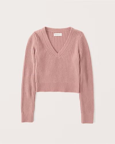 DreamLush Slim V-Neck Sweater | Abercrombie & Fitch (US)