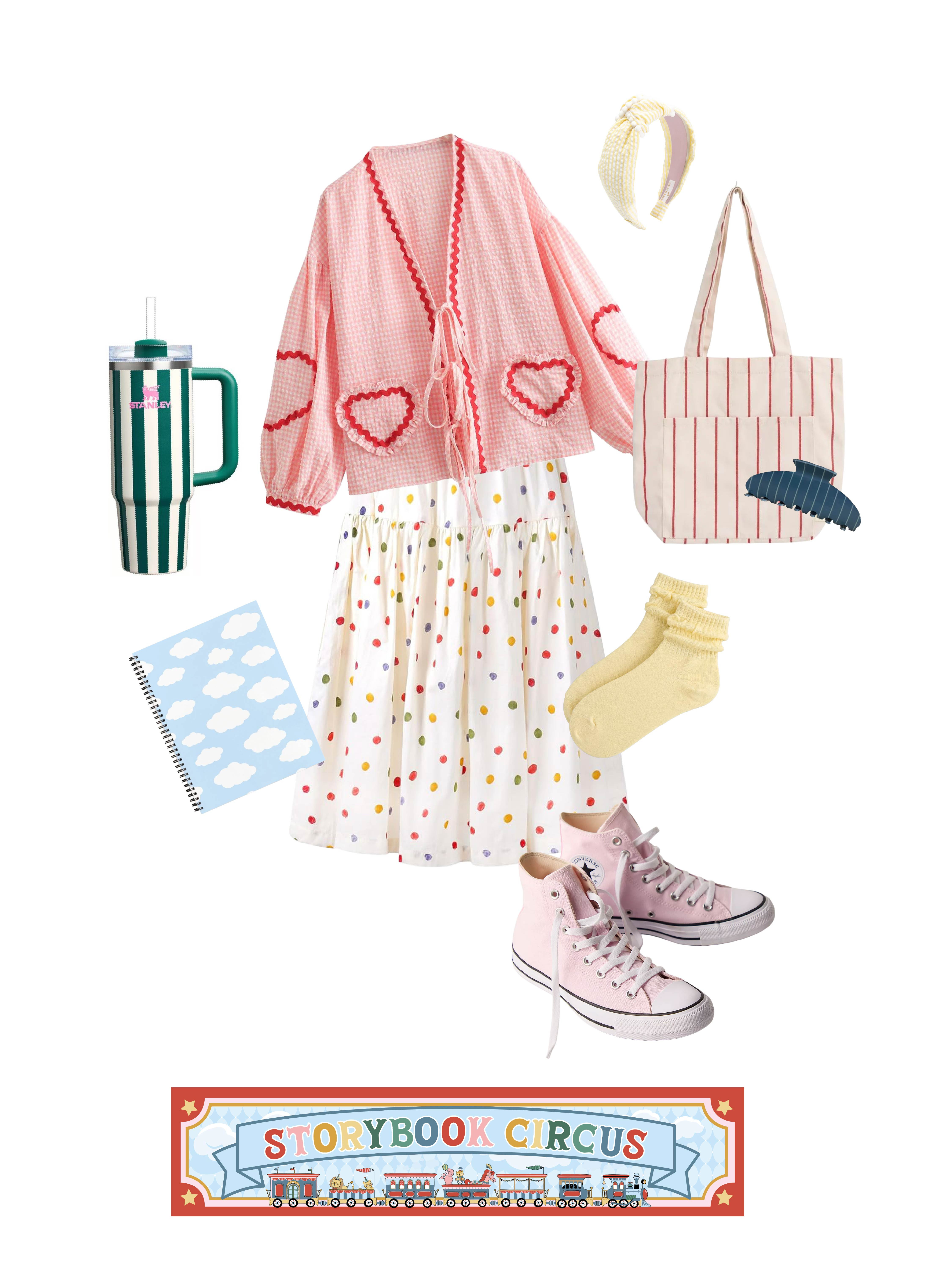 Teacher outfit inspo if you love whimsical details, soft colors, and storybook classroom vibes 🎪✨ #TeacherStyle #WhimsicalStyle #PastelStyle #ClassroomDecor #TeacherFashion 

 #LTKdayinmylife #LTKgrwm #LTKootd