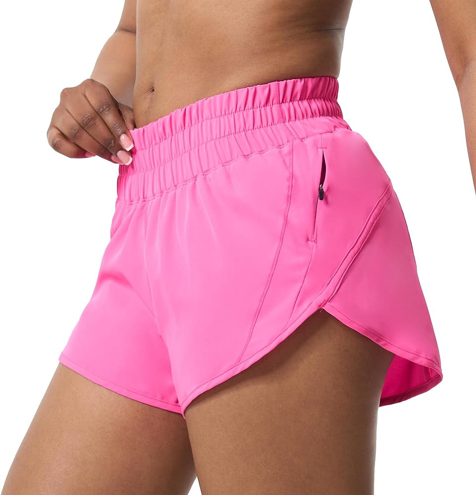 Aurefin Athletic Shorts for Women,Women's Quick Dry Workout Sports Active Running Track Shorts wi... | Amazon (US)