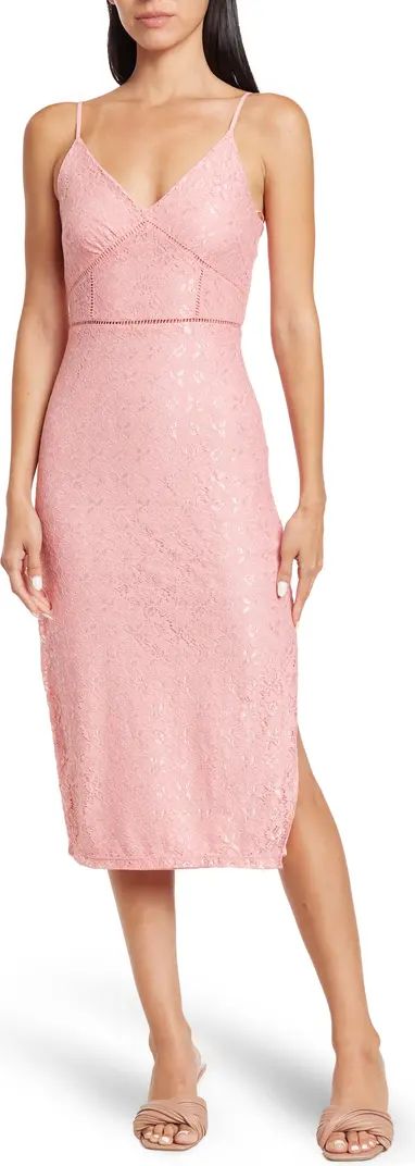 NSR Fitted Lace Midi Dress | Nordstromrack | Nordstrom Rack