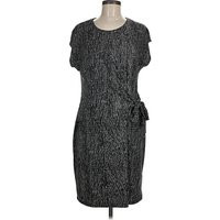 H By Halston Casual Dress - Sheath: Gray Tweed Pattern Dresses - Used - Size Medium | ThredUp (US)