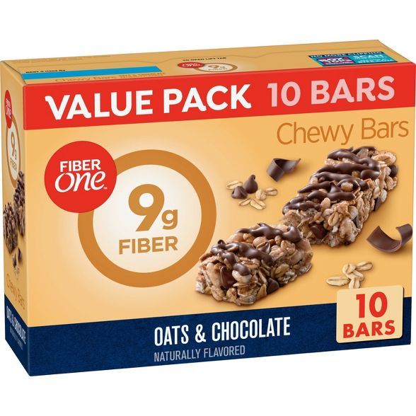 Fiber One Oats & Chocolate Chewy Bars - 10ct | Target