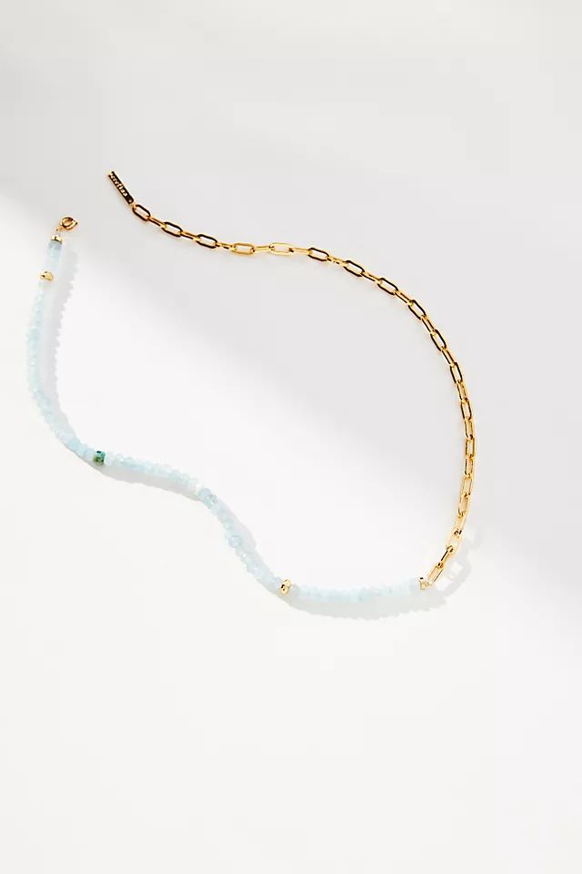 14k Gold-Plated Half-Chain Necklace | Anthropologie (US)