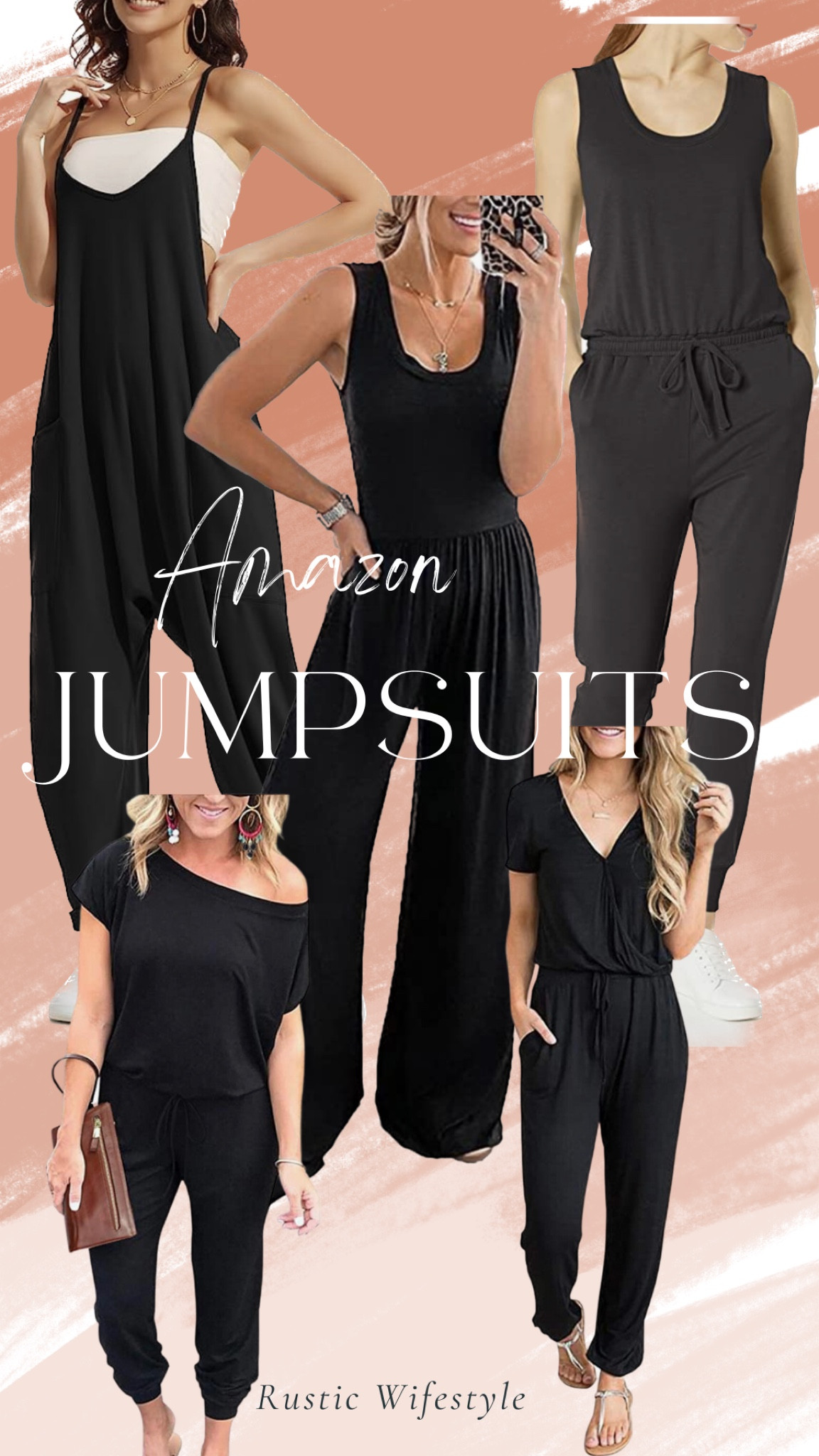 Hard to beat a black jumpsuit! Add a Jean jacket and your good to go! Romper, jumpsuit, black, comfort, travel fashion, road trip #jumpsuit #amazonfashion #blackoutfits 

#LTKsalealert #LTKstyletip #LTKtravel