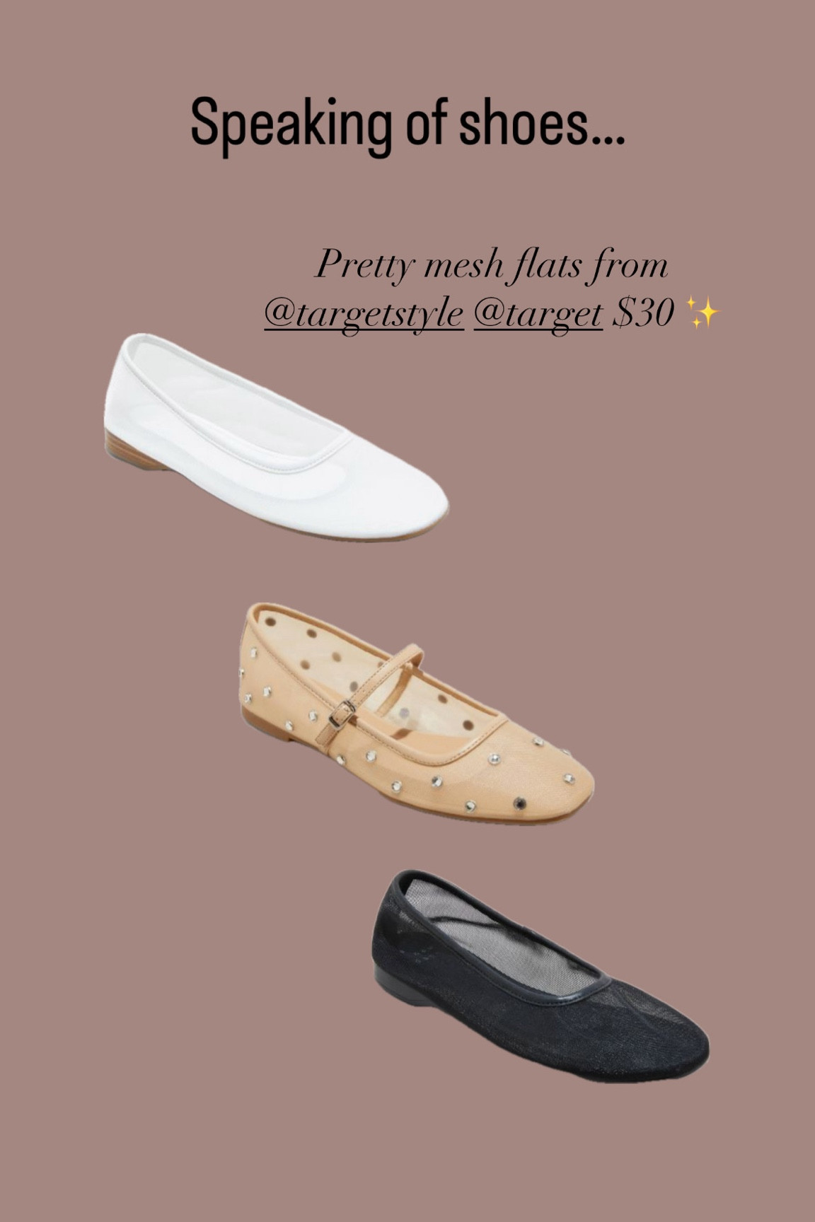 Mesh Flats from Target 🎯✨

#LTKxTarget #LTKfindsunder50 #LTKshoecrush