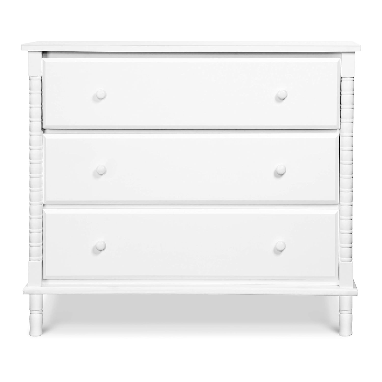Davinci Jenny Lind Spindle 3-Drawer Dresser in White | Amazon (US)