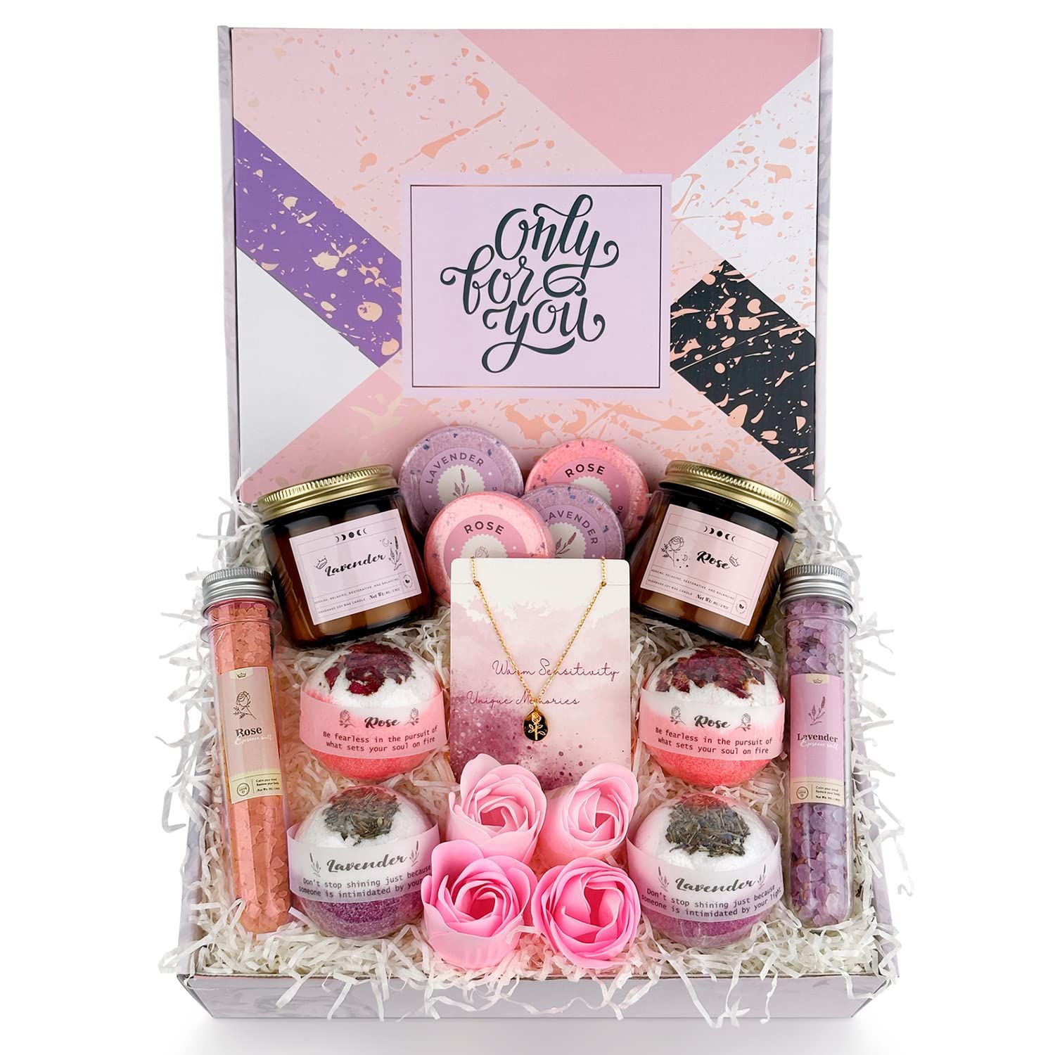Women Spa Gift Basket, 18PCS Birthday Gift for Women from Daughter, Son, Husband, Bath Body Spa G... | Amazon (US)