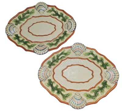 Set Of Two Fitz and Floyd Classic "Fish Market" Sea Shell Plate 10x8” | eBay US