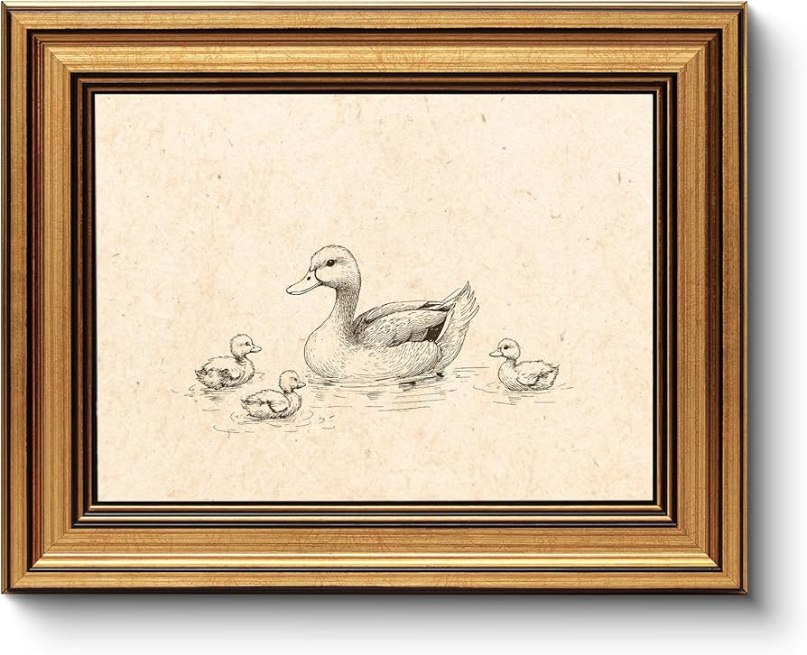 WHASAYART Gold Framed Vintage Wall Art for Living Room, Animals Painting Prints Shelf Decor for K... | Amazon (US)