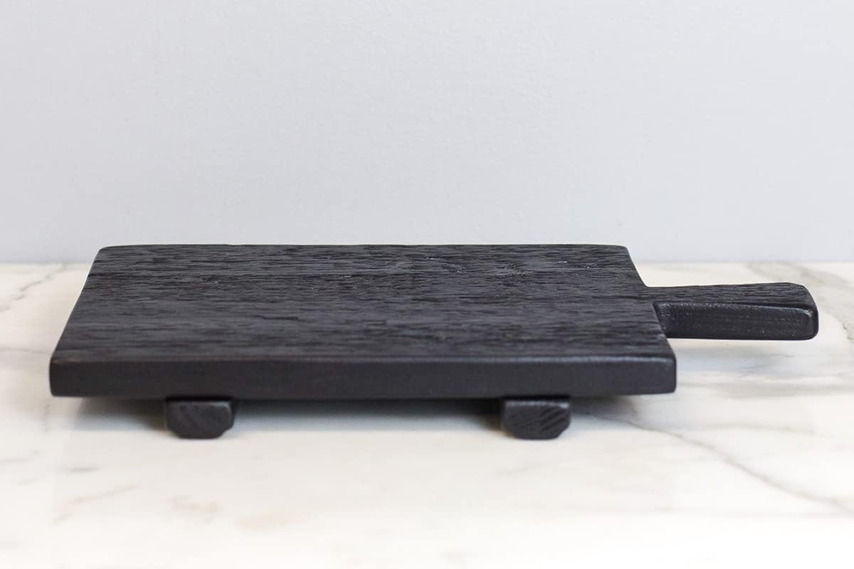 etúHOME Black Wood Footed Board, Riser for Charcuterie Spreads, Charger for Place Settings, Sust... | Amazon (US)