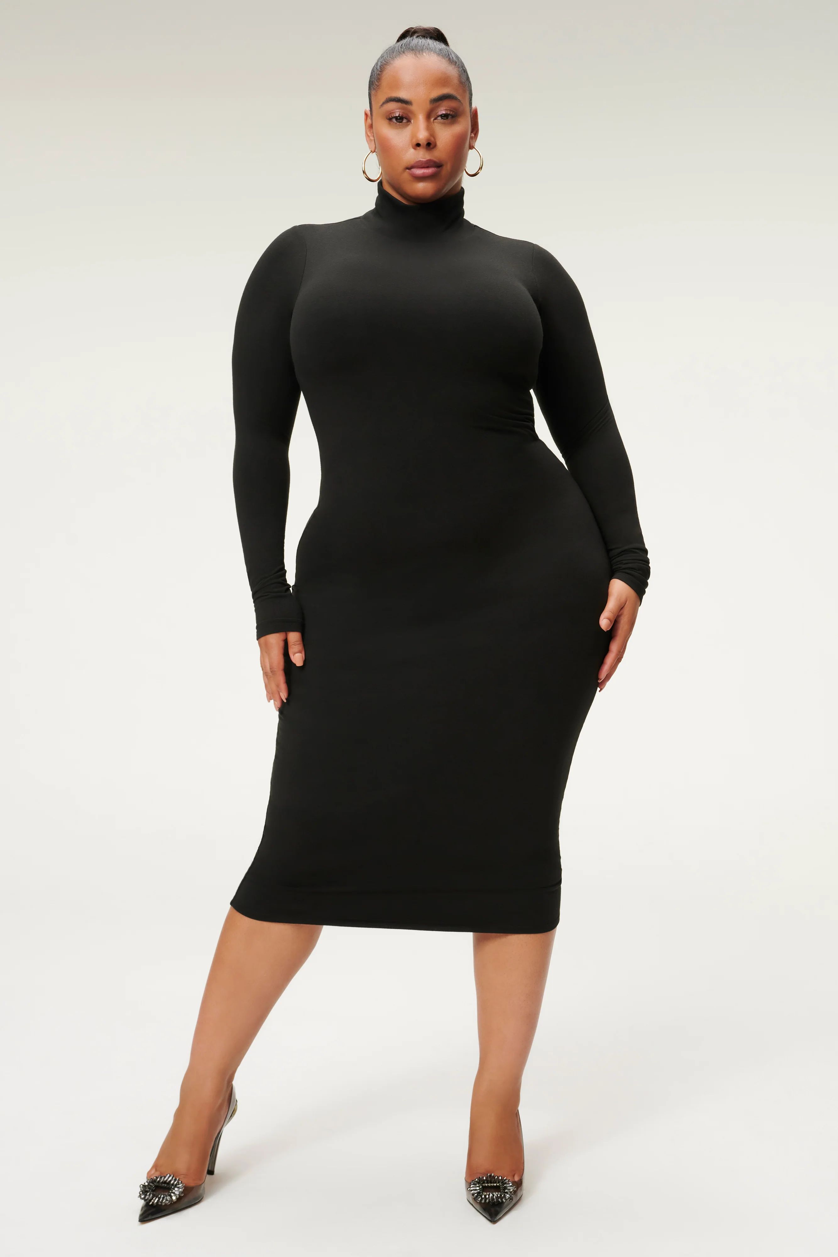 SUNDOWN DRESS | BLACK001 | Good American