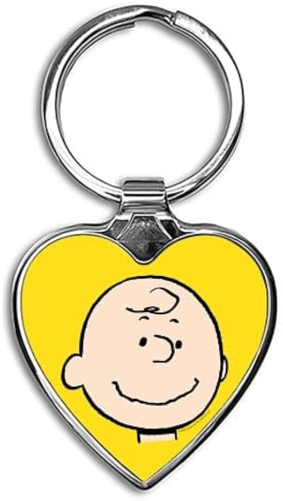 CafePress Peanuts Charlie Brown: Good Ol\u2019 Heart Keychain | Amazon (US)