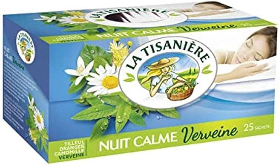 La Tisaniere French Tisane - 25 Counts (Nuit Calme Verveine (Tranquil night Verbena)) | Amazon (US)