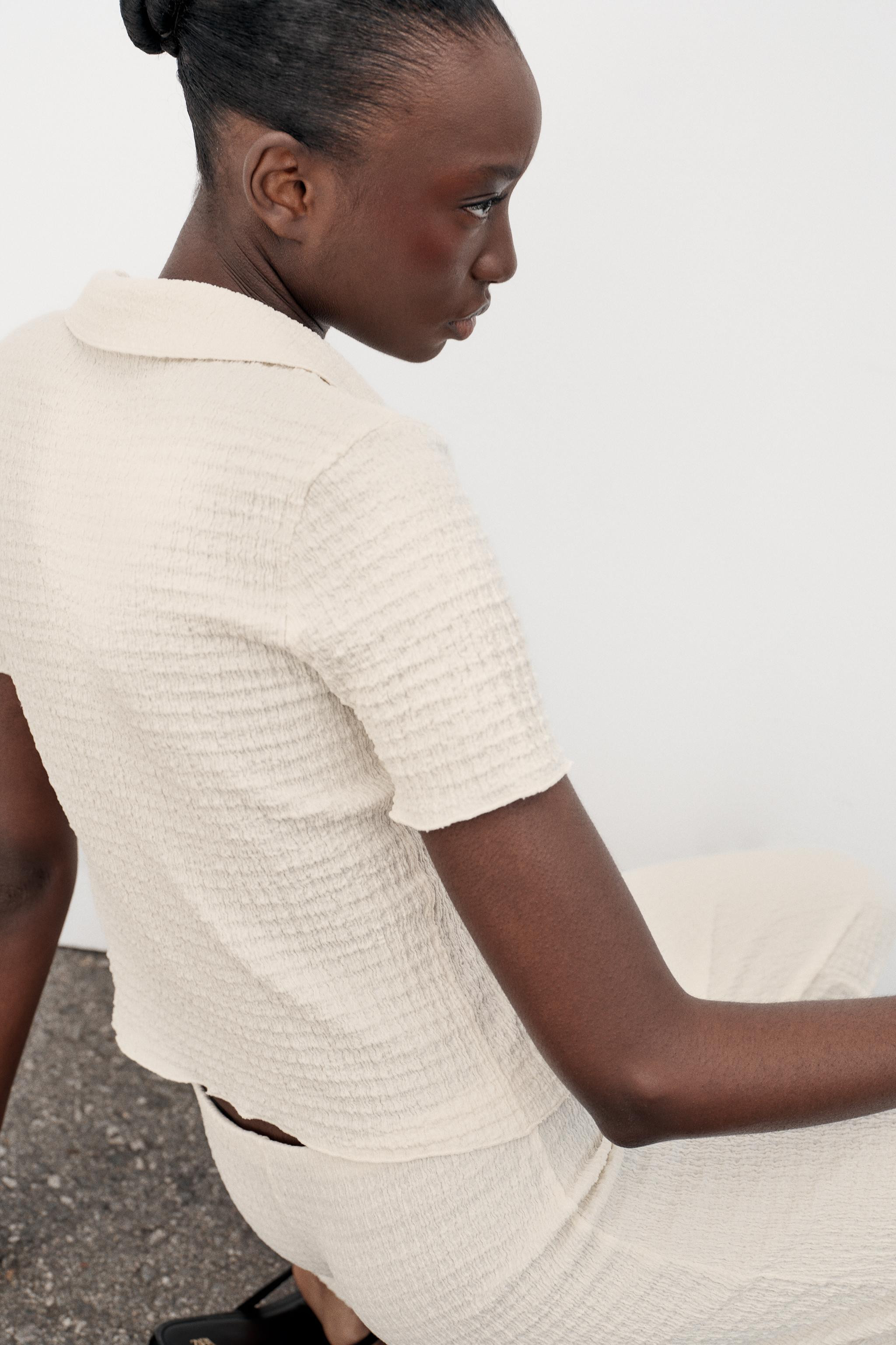TEXTURED CROPPED JACKET | Zara UK