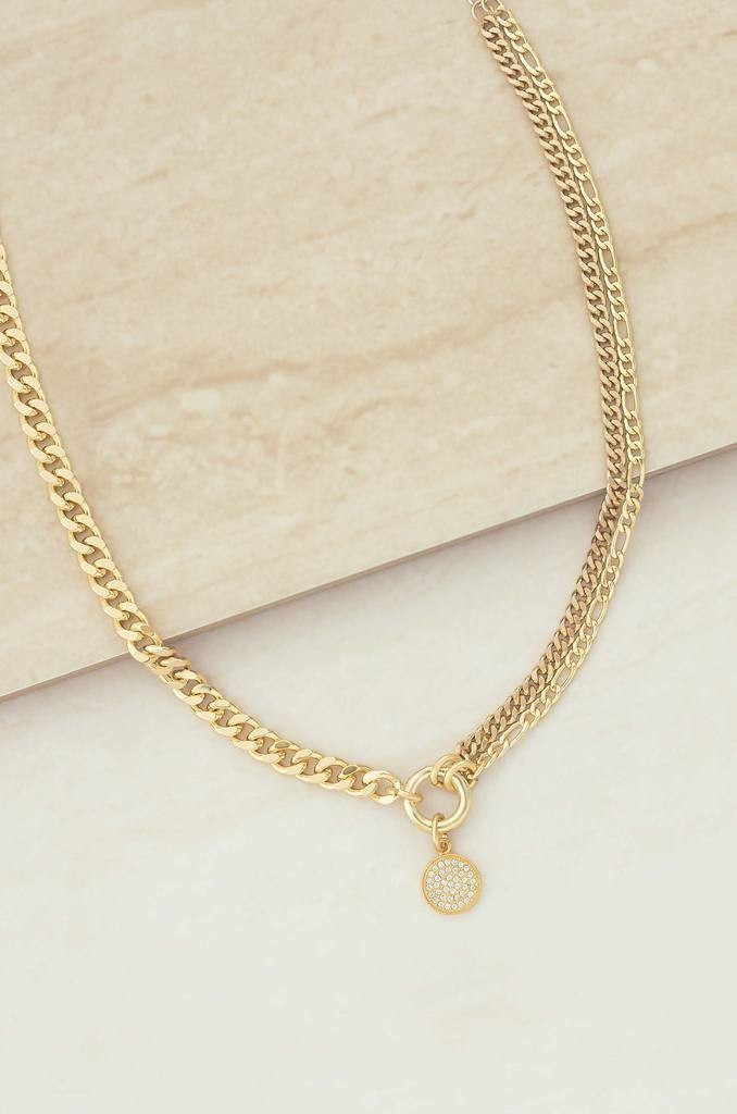 Three Chains 18k Gold Plated Necklace | Ettika