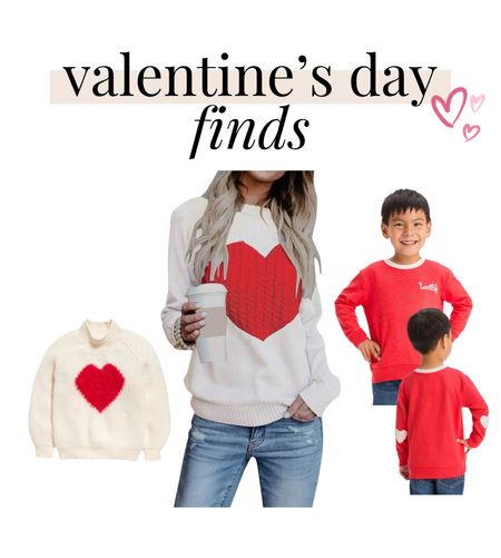 Valentine’s Day Finds - heart sweaters for mom, daughter & son! 

#LTKkids #LTKSeasonal #LTKMostLoved