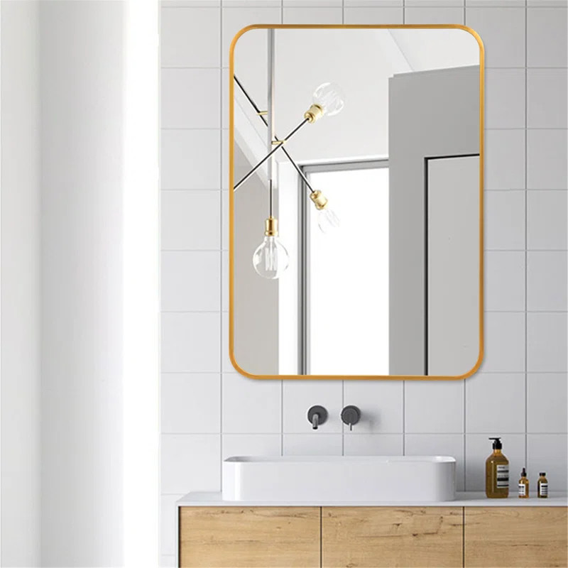 Chaz Modern & Contemporary Beveled Wall Mounted Mirror | Wayfair North America