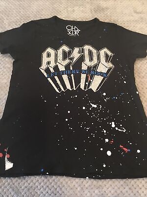 Woman’s Chaser AC/DC Black Destructive T-shirt size M | eBay US