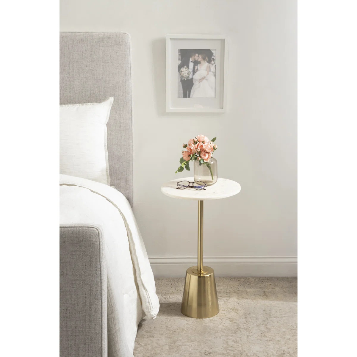 Cemil Marble Top End Table | Wayfair North America
