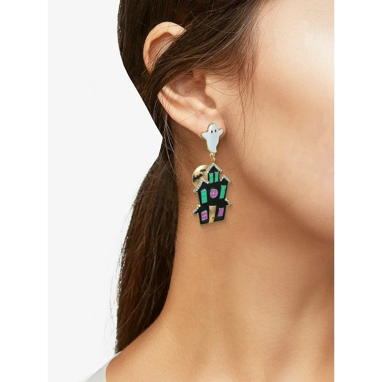 Way to Celebrate Arete de Casa Embrujada de Halloween con Ghost, 1 Par | Walmart (US)